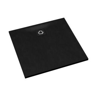 Schedline Brodzik kompozytowy Stabilsound Plus® Magnific Black Stone 80x80x3,5 cm, kwadratowy, Gwarancja 15 lat